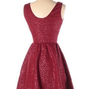 Saks 5th Ave Red Rose Dress